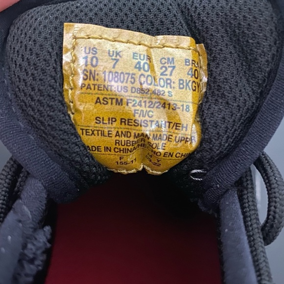 New Skechers Ebinal Work Shoes Arch Fit Comp Toe Slip Resistant Lace Up Low Boot - Picture 13 of 15